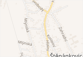 Generála Svobody v obci Štěpánkovice - mapa ulice