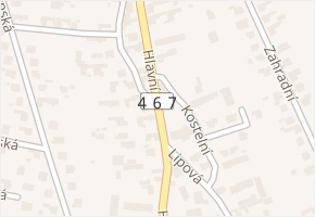 Hlavní v obci Štěpánkovice - mapa ulice