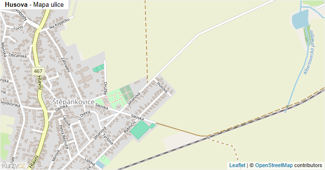Husova - mapa ulice