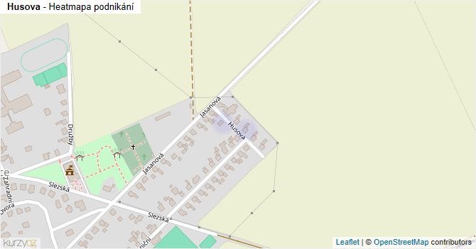 Husova - mapa podnikání