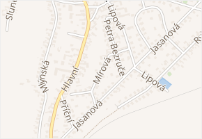Mírová v obci Štěpánkovice - mapa ulice