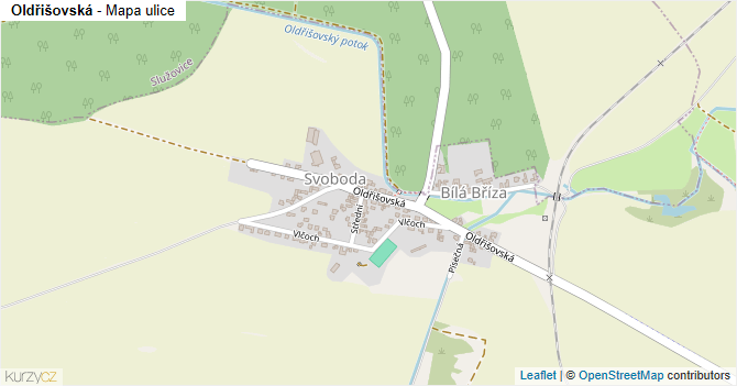 Oldřišovská - mapa ulice