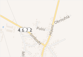 Polní v obci Štěpánkovice - mapa ulice