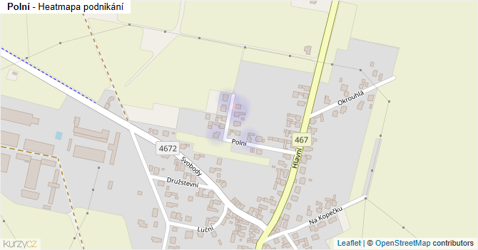Polní - mapa podnikání