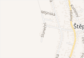 Sluneční v obci Štěpánkovice - mapa ulice