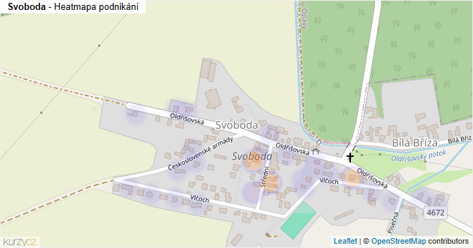 Svoboda - mapa podnikání
