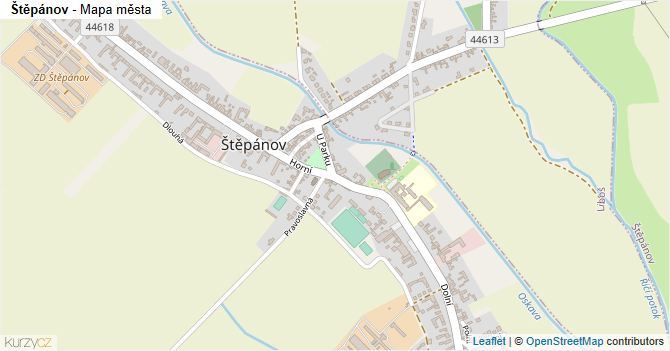 Štěpánov - mapa města