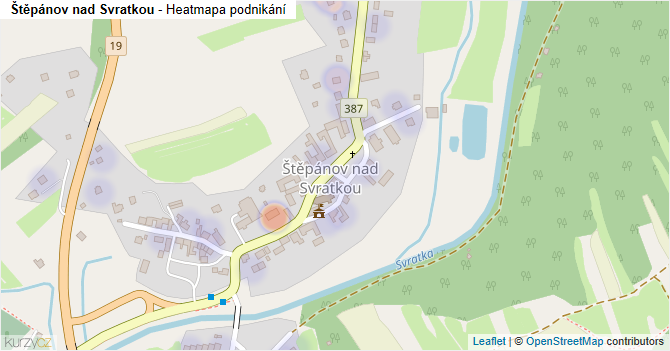 Štěpánov nad Svratkou - mapa podnikání