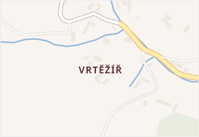 Vrtěžíř v obci Štěpánov nad Svratkou - mapa části obce