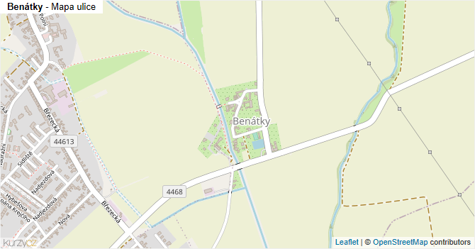 Benátky - mapa ulice