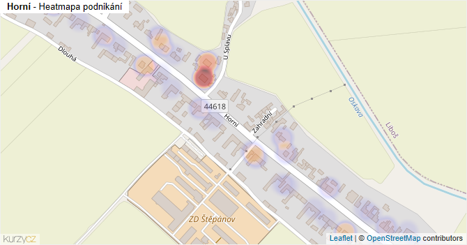 Horní - mapa podnikání
