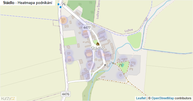 Stádlo - mapa podnikání