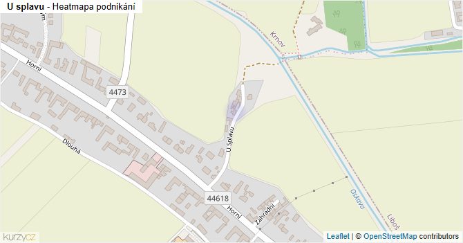 U splavu - mapa podnikání