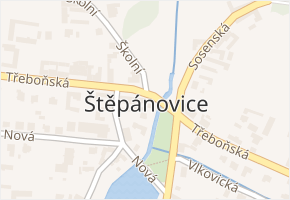Štěpánovice v obci Štěpánovice - mapa části obce
