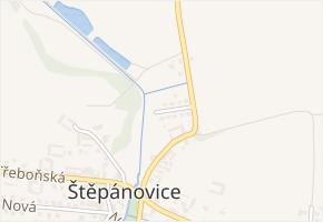 Zahradní v obci Štěpánovice - mapa ulice