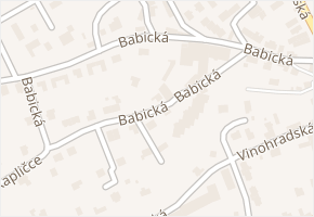 Babická v obci Šternberk - mapa ulice