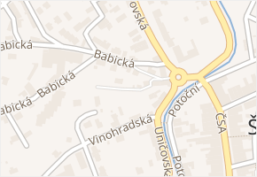 Babická stezka v obci Šternberk - mapa ulice