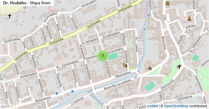 Dr. Hrubého - mapa firem