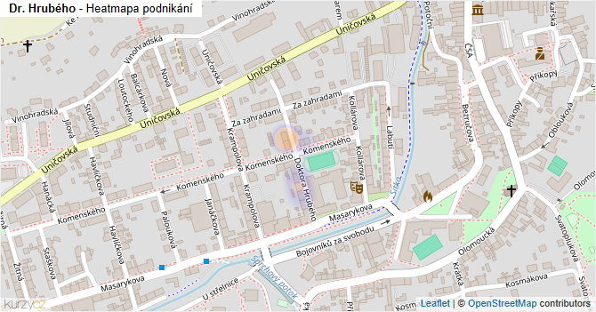 Dr. Hrubého - mapa podnikání