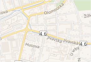 Dvořákova v obci Šternberk - mapa ulice