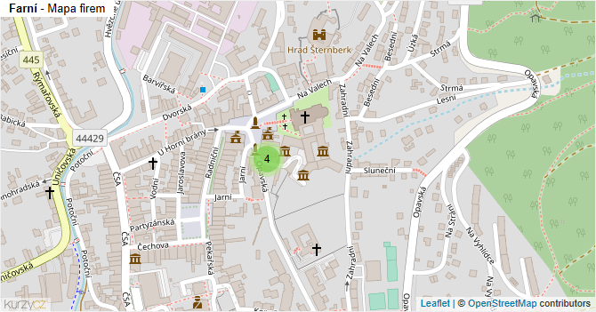 Farní - mapa firem