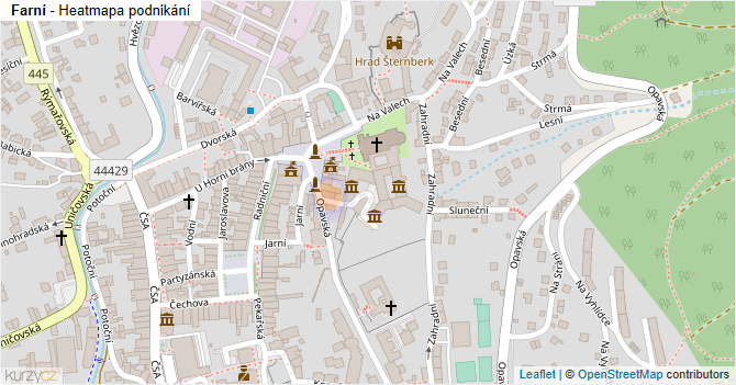 Farní - mapa podnikání