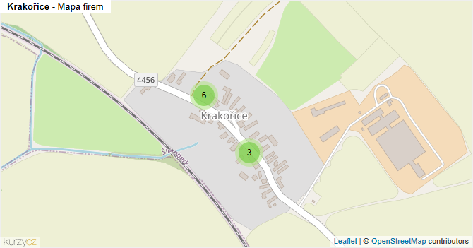 Krakořice - mapa firem