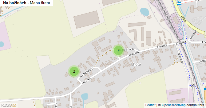 Na bažinách - mapa firem