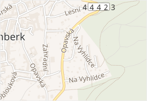 Na stráni v obci Šternberk - mapa ulice
