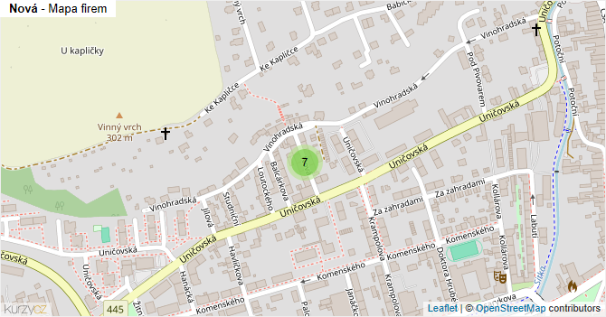Nová - mapa firem