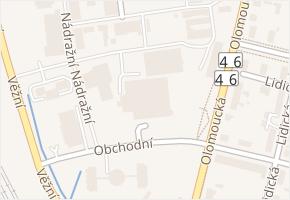 Obchodní v obci Šternberk - mapa ulice