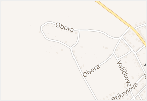 Obora v obci Šternberk - mapa ulice