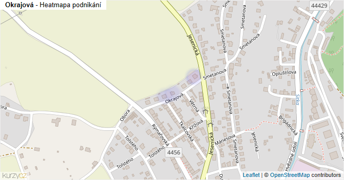 Okrajová - mapa podnikání