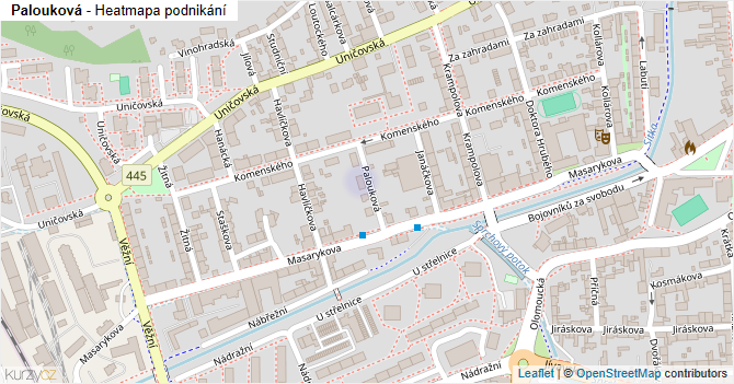 Palouková - mapa podnikání