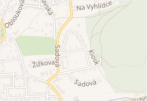 Pod lesem v obci Šternberk - mapa ulice