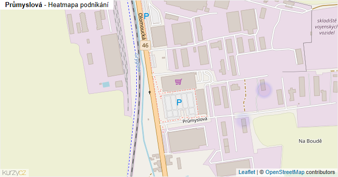Průmyslová - mapa podnikání
