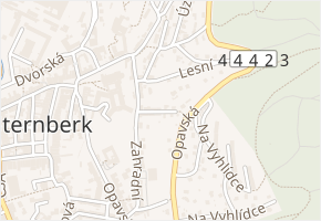 Sluneční v obci Šternberk - mapa ulice