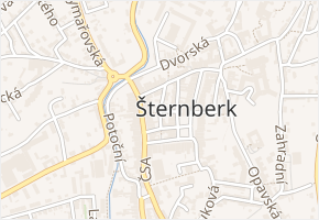 Střední v obci Šternberk - mapa ulice