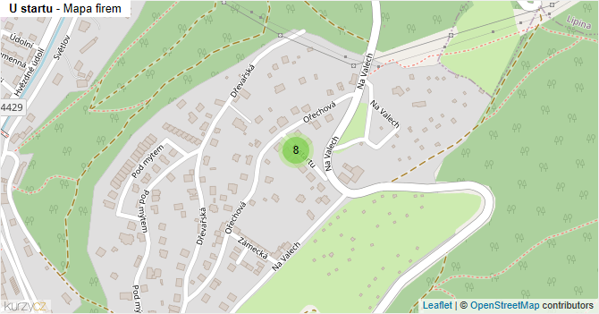 U startu - mapa firem