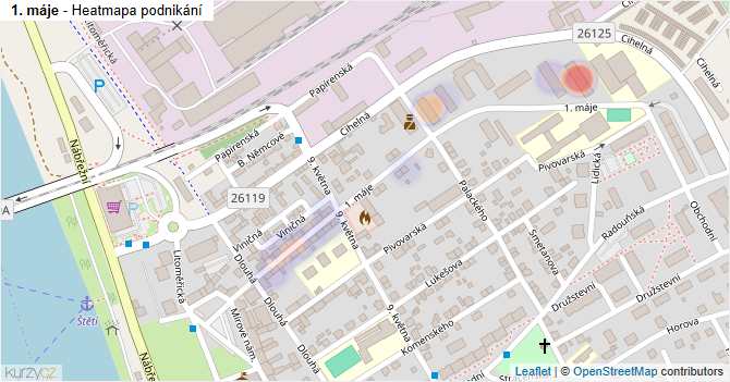 1. máje - mapa podnikání
