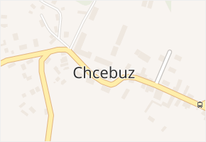 Chcebuz v obci Štětí - mapa části obce