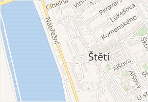 Dohnalova v obci Štětí - mapa ulice