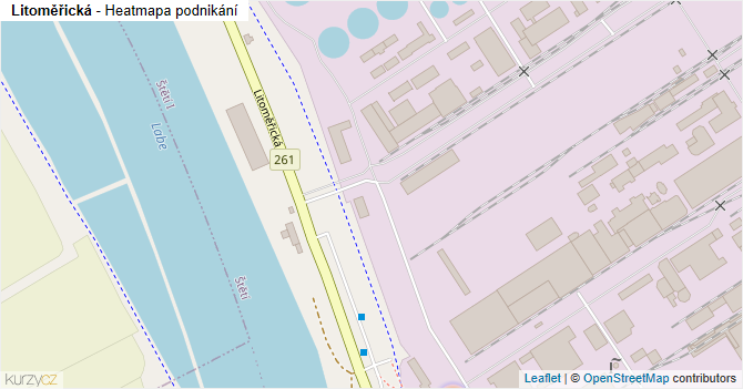 Litoměřická - mapa podnikání