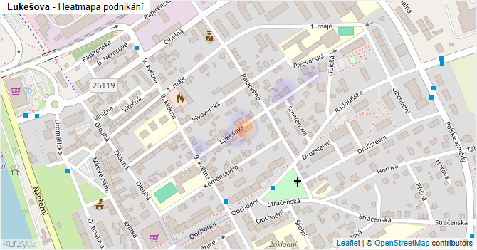 Lukešova - mapa podnikání