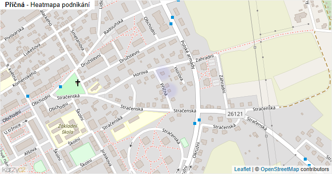 Příčná - mapa podnikání