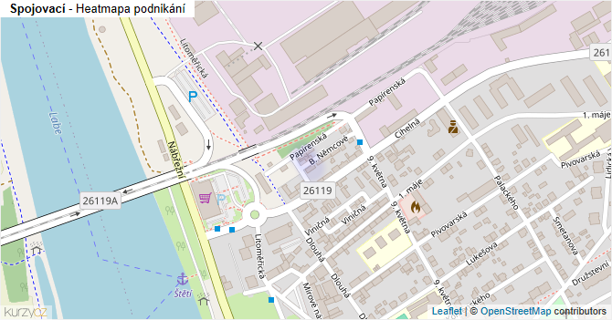 Spojovací - mapa podnikání