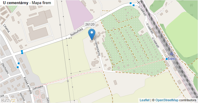 U cementárny - mapa firem