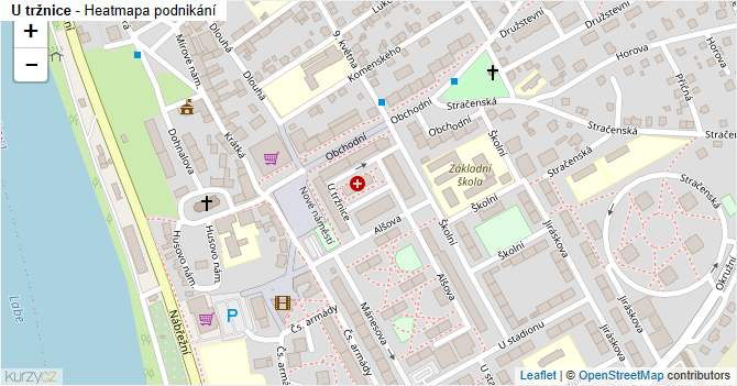 U tržnice - mapa podnikání