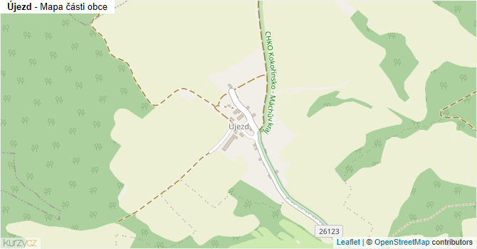 Újezd - mapa části obce