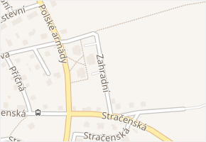 Zahradní v obci Štětí - mapa ulice